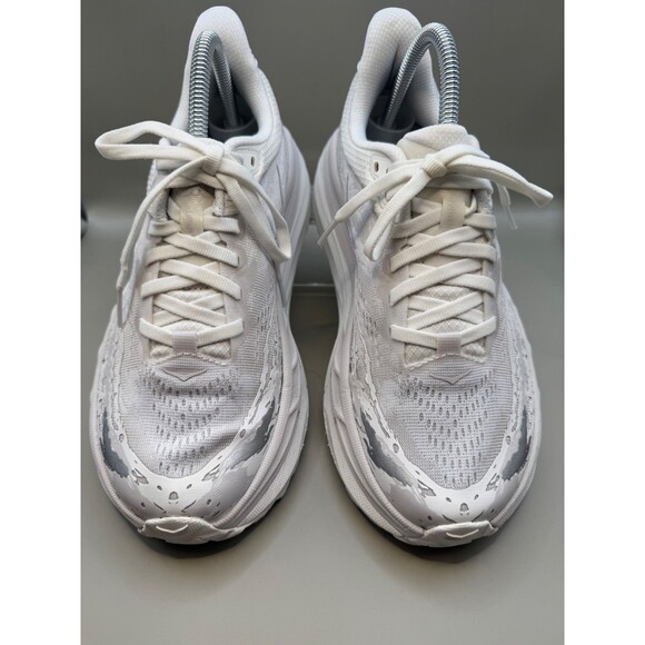 Hoka One One Stinson 7 Womens Triple White 1141531 WWH Sz 7.5B - Picture 2 of 7
